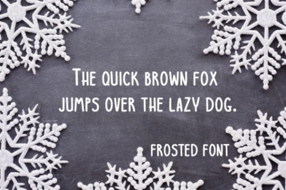 Frosted Font PNG with transparent background - Preview 1