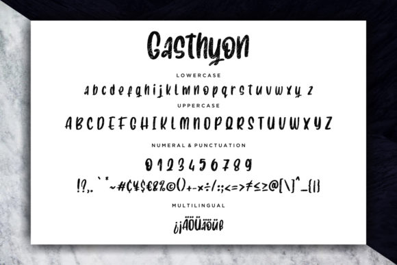 Gasthyon Font PNG with transparent background - Preview 6