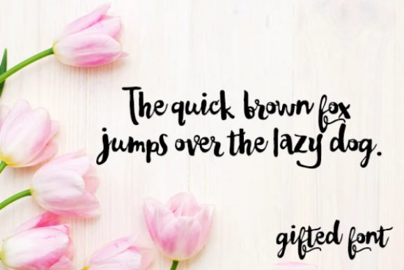 Gifted Font - Preview 1