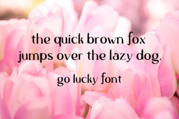 Go Lucky Font - Preview 1