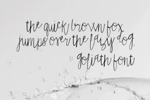 Goliath Font - Preview 1