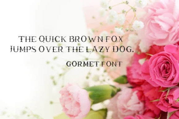 Gormet Font - Preview 1