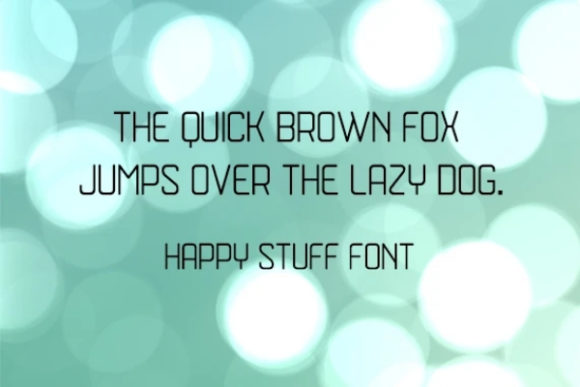 Happy Stuff Font PNG with transparent background - Preview 1