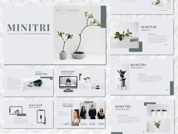 Minitri - Creative Business PowerPoint Graphic Presentation Templates By Yumnacreative