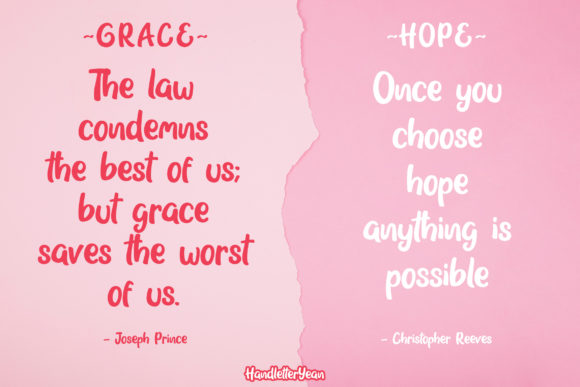 Grace & Hope Font PNG with transparent background - Preview 1