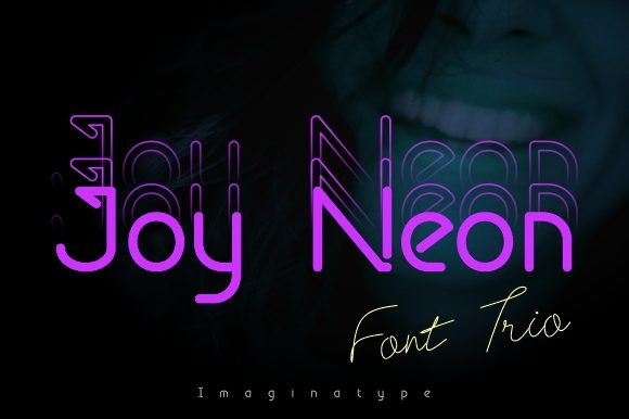 Joy Neon Font by nryntdw · Creative Fabrica font preview