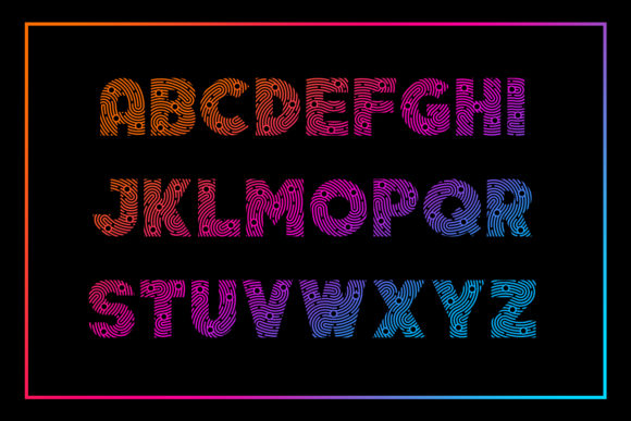 Minutiae Font PNG with transparent background - Preview 3