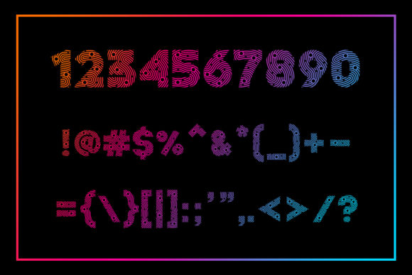 Minutiae Font PNG with transparent background - Preview 4