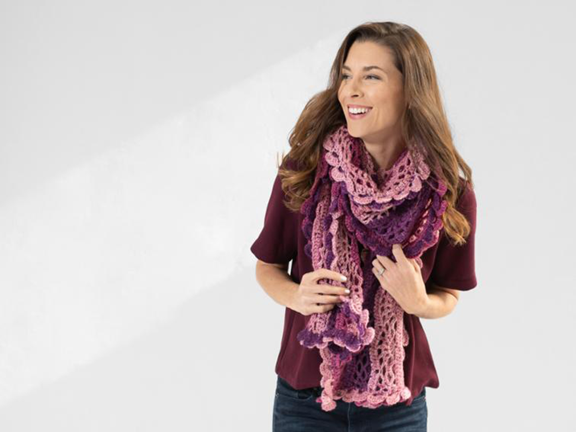 Scroll Lace Scarf Crochet Pattern