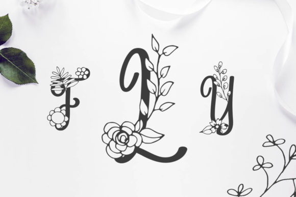 Angelina Monogram Font PNG with transparent background - Preview 1