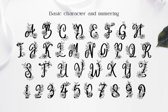 Angelina Monogram Font PNG with transparent background - Preview 2