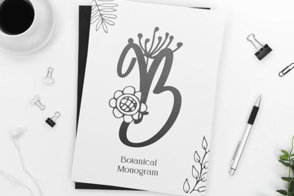 Angelina Monogram Font PNG with transparent background - Preview 3