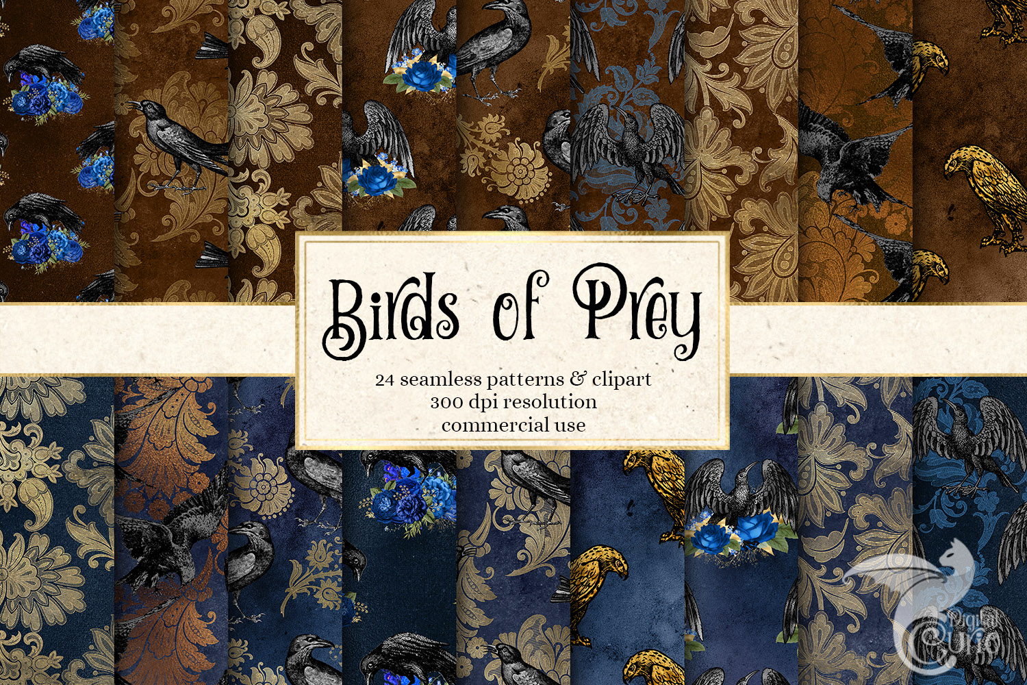 Birds of Prey Digital Paper