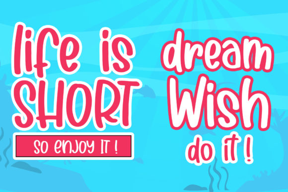 Cutie Shark Font - Preview 3