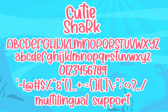 Cutie Shark Font - Preview 4