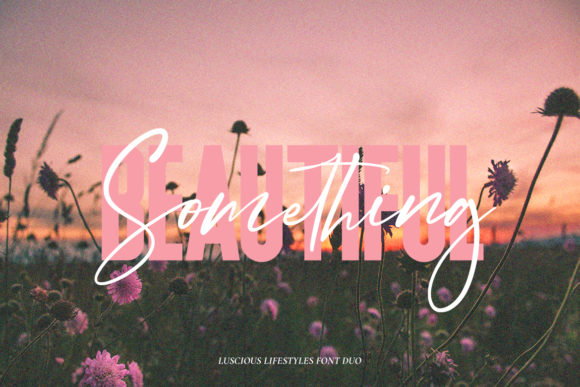 Luscious Lifestyle Duo Font PNG with transparent background - Preview 3
