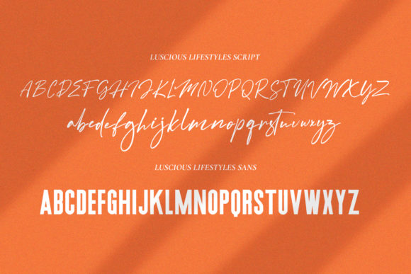 Luscious Lifestyle Duo Font PNG with transparent background - Preview 6