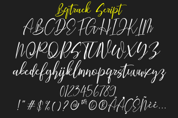Bqtrack Font - Preview 4