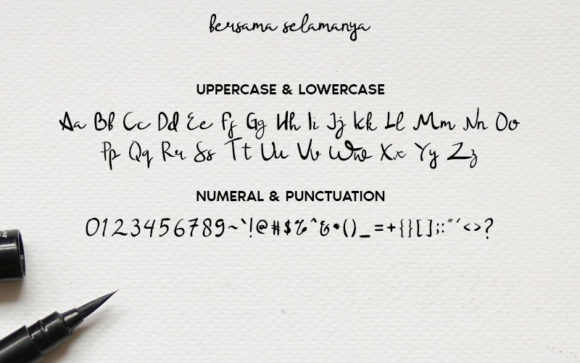 Bersama Selamanya Font - Preview 4