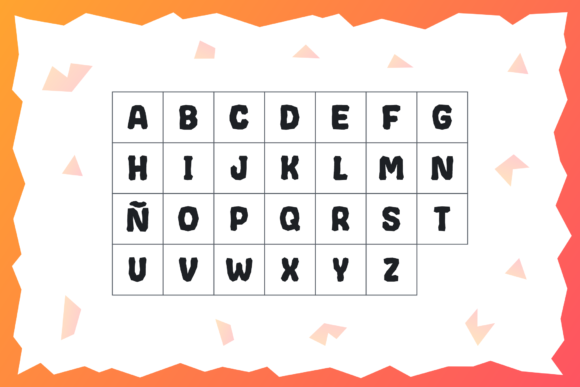 Crumpled Font PNG with transparent background - Preview 2