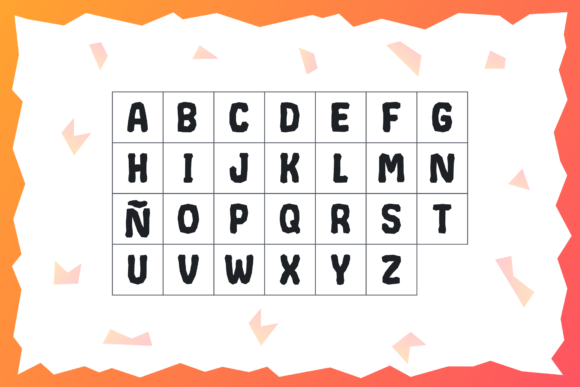 Crumpled Font PNG with transparent background - Preview 3