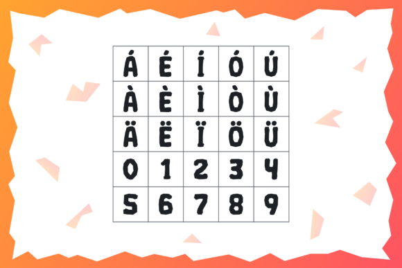 Crumpled Font PNG with transparent background - Preview 4