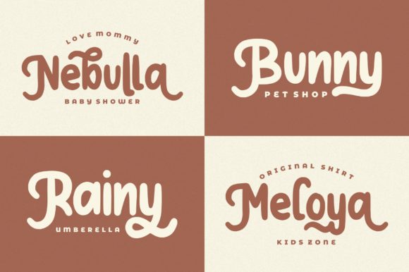 Melindya Font PNG with transparent background - Preview 2