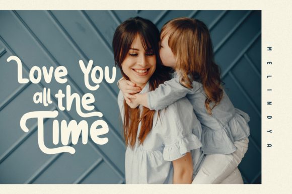 Melindya Font PNG with transparent background - Preview 4