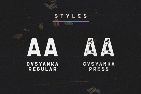 Ovsyanka Font PNG with transparent background - Preview 1