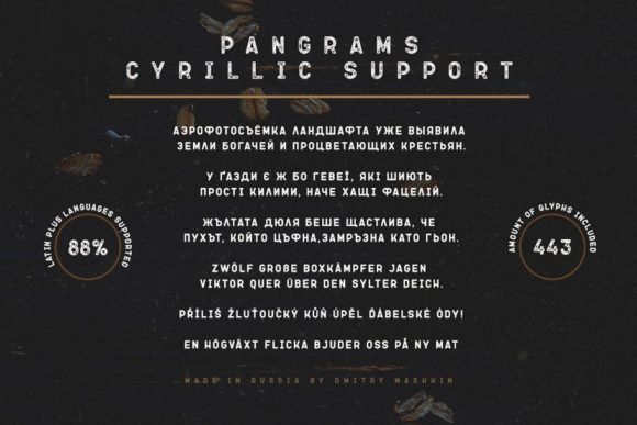 Ovsyanka Font PNG with transparent background - Preview 2
