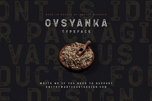 Ovsyanka Font PNG with transparent background - Preview 4