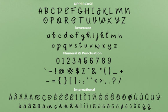 Sathos Font PNG with transparent background - Preview 1