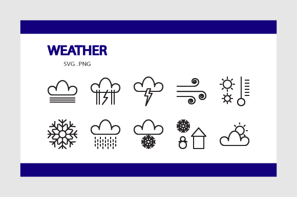 Weather Icon Pack Graphic by Minimalist Eyes · Creative Fabrica