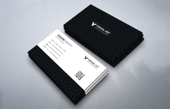 Black and White Simple Business Card Graphic by medelwardi