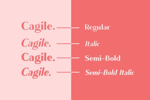 Cagile Font - Preview 1