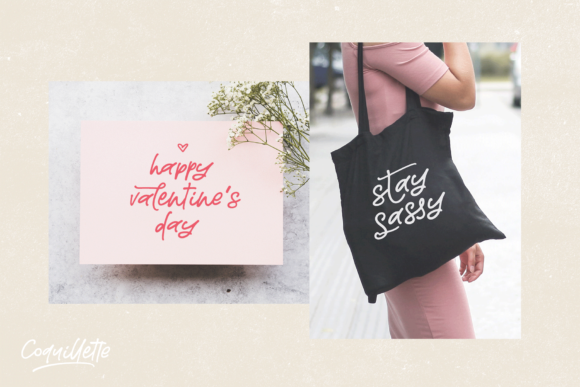 Coquillette Font PNG with transparent background - Preview 2