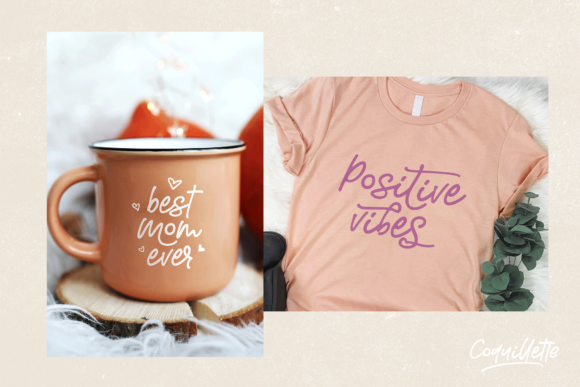 Coquillette Font PNG with transparent background - Preview 3