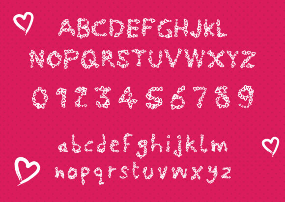 Heart Font - Preview 1