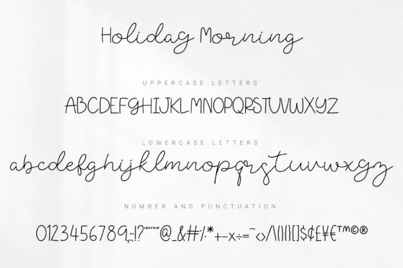 Holiday Morning Font - Preview 3