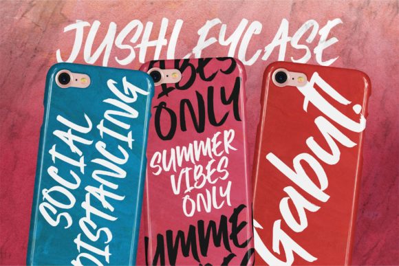 Jushley Shine Font PNG with transparent background - Preview 4