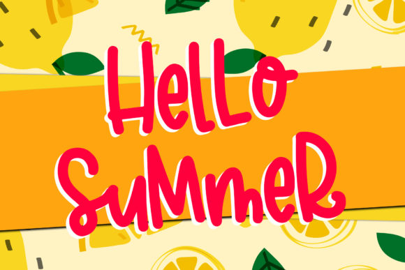 Lemon Crush Font PNG with transparent background - Preview 1
