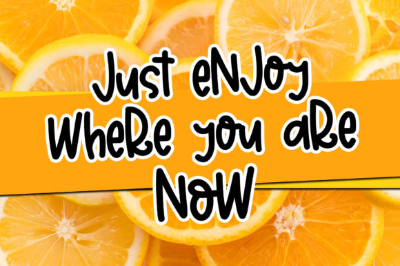 Lemon Crush Font PNG with transparent background - Preview 4