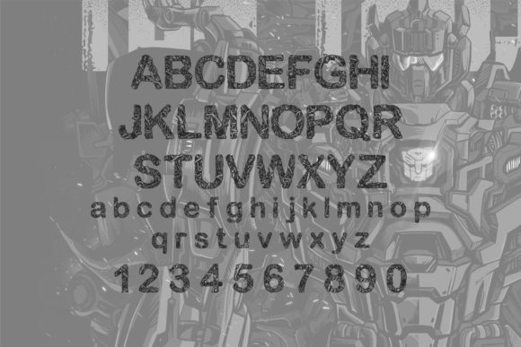 Organoid Font PNG with transparent background - Preview 1