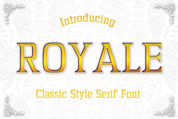 Royale Serif Font By numnim