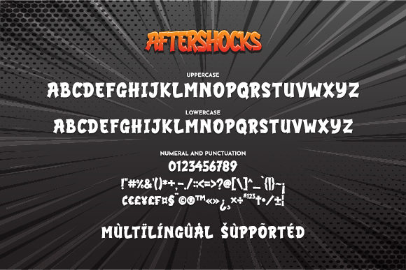 Aftershocks Font - Preview 4