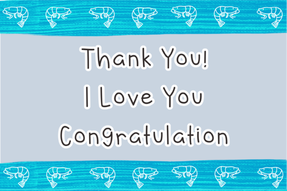 Baby Shrimp Font PNG with transparent background - Preview 3