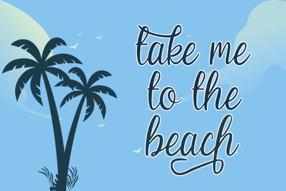 Beach Umbrella Font - Preview 4