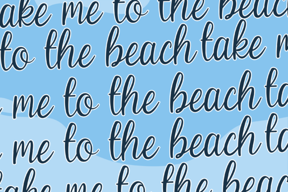 Beach Umbrella Font - Preview 5
