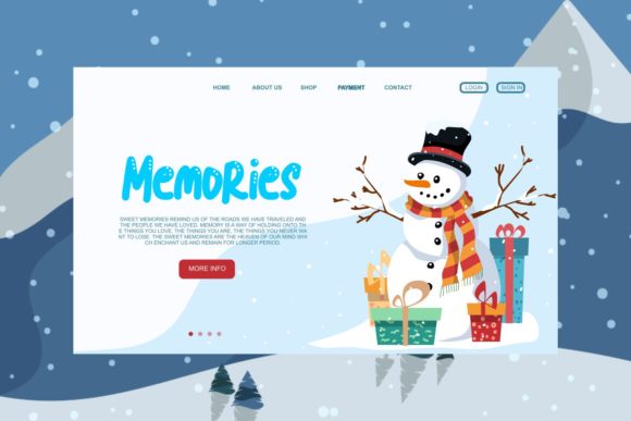 Blue Snow Font - Preview 2