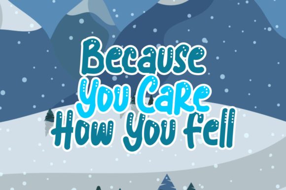 Blue Snow Font - Preview 4